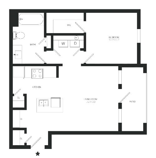 Gray Branch Apartments McKinney FloorPlan 5