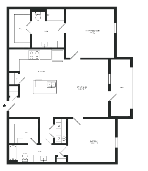 Gray Branch Apartments McKinney FloorPlan 7
