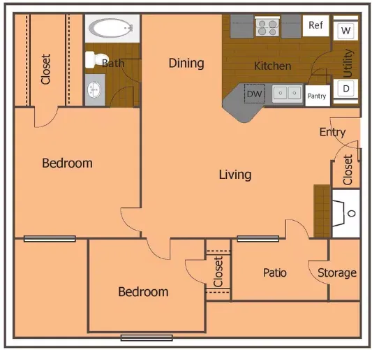 Greenbriar Apartments Plano Floor plan 3