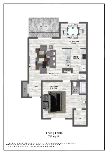 Hunters Glen Apartments Plano Floorplan 1