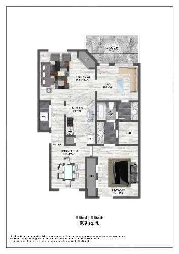 Hunters Glen Apartments Plano Floorplan 3