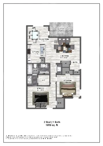 Hunters Glen Apartments Plano Floorplan 4