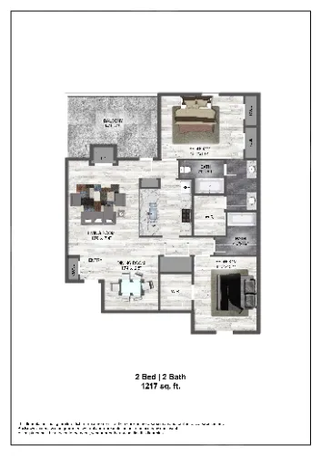 Hunters Glen Apartments Plano Floorplan 5