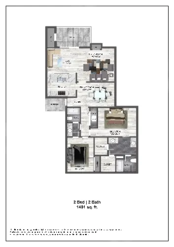 Hunters Glen Apartments Plano Floorplan 6