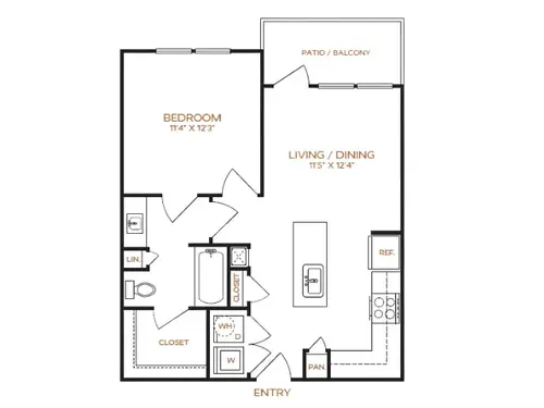 Latitude Apartments Plano Floorplan 2