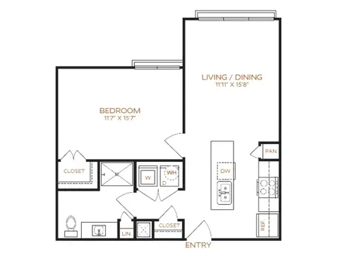 Latitude Apartments Plano Floorplan 3