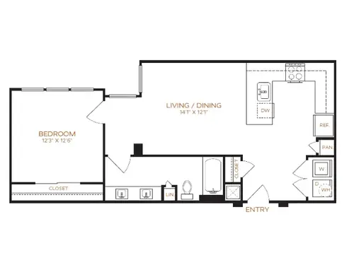 Latitude Apartments Plano Floorplan 4