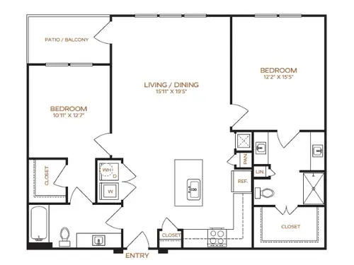 Latitude Apartments Plano Floorplan 8
