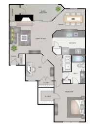 Legacy Apartments Plano Apartment Floor Plan 3