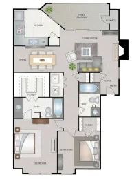 Legacy Apartments Plano Apartment Floor Plan 4