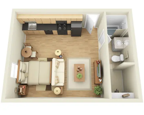 Legacy Village Apartment Homes Plano FloorPlan 1