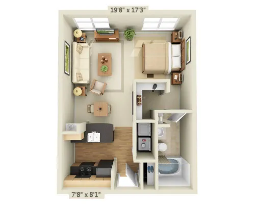 Legacy Village Apartment Homes Plano FloorPlan 2