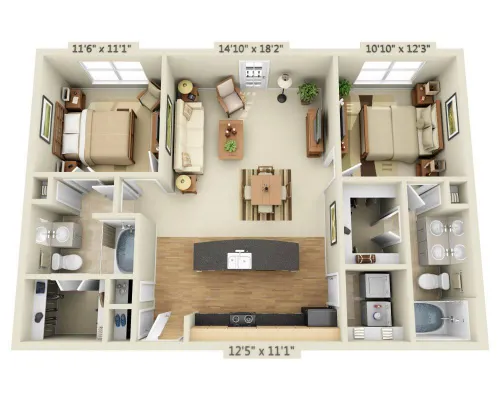 Legacy Village Apartment Homes Plano FloorPlan 21