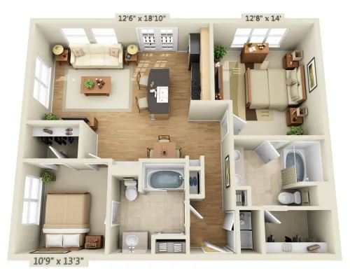 Legacy Village Apartment Homes Plano FloorPlan 25