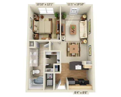 Legacy Village Apartment Homes Plano FloorPlan 28