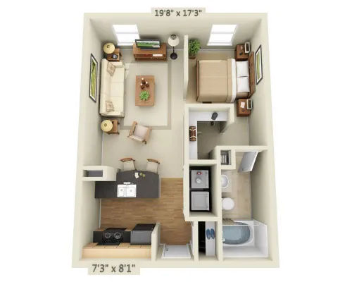 Legacy Village Apartment Homes Plano FloorPlan 3