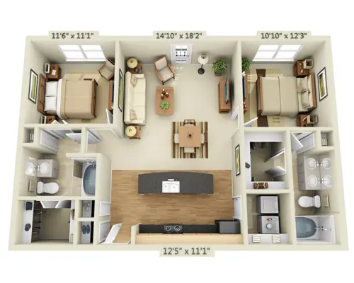 Legacy Village Apartment Homes Plano FloorPlan 9