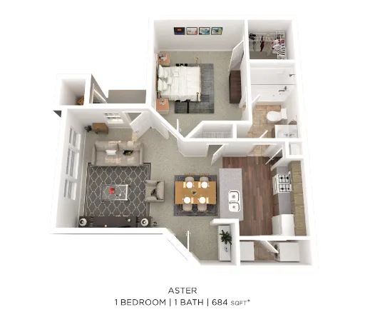 Legacy of Cedar Hill Apartments & Townhomes Floorplan 2