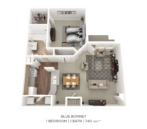 Legacy of Cedar Hill Apartments & Townhomes Floorplan 3