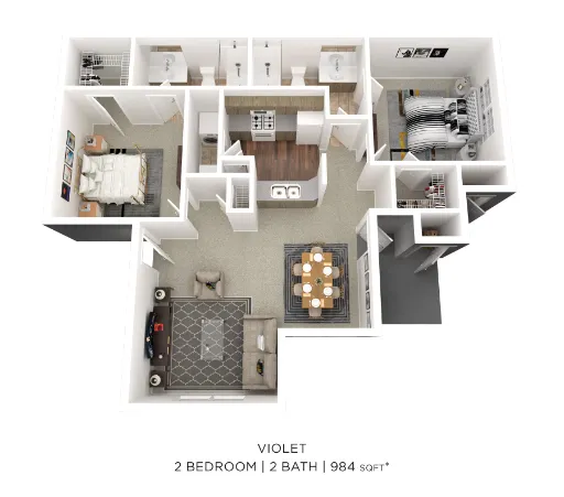 Legacy of Cedar Hill Apartments & Townhomes Floorplan 4