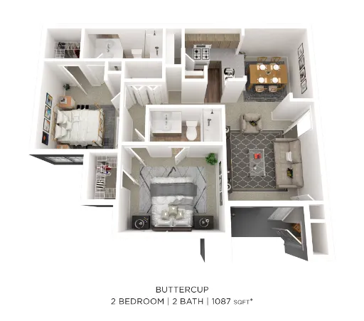 Legacy of Cedar Hill Apartments & Townhomes Floorplan 5