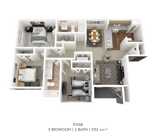 Legacy of Cedar Hill Apartments & Townhomes Floorplan 7