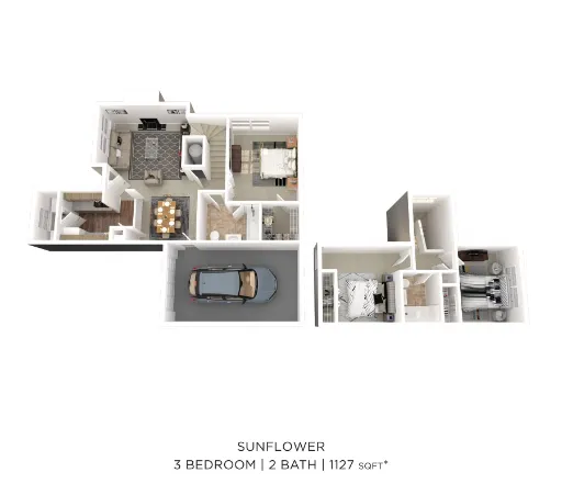 Legacy of Cedar Hill Apartments & Townhomes Floorplan 8