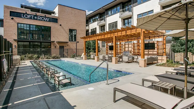Loft + Row Apartments with Valet Trash Service