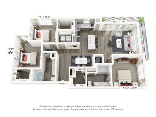 Lucia Apartments Frisco Floorplan 15