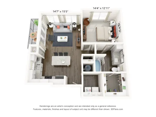 Lucia Apartments Frisco Floorplan 9