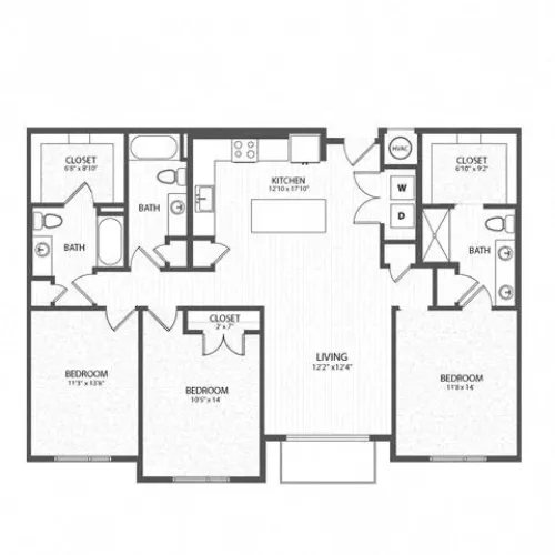 Luxia Preston Plano FloorPlan 24