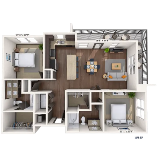 MAA Market Center Floor plan 17