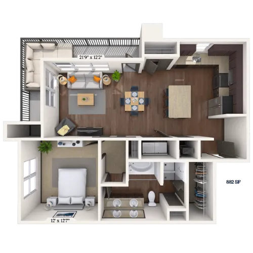 MAA Market Center Floor plan 5