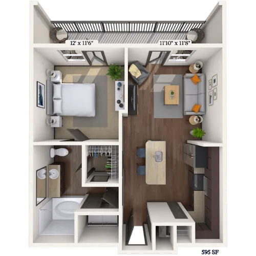 MAA Market Center Floor plan 7