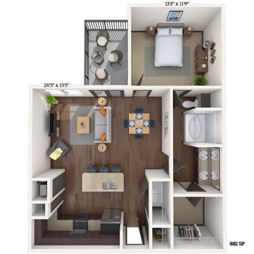 MAA Market Center Floor plan 8