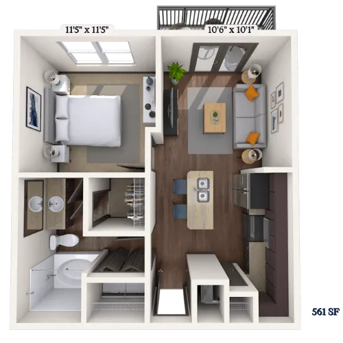 MAA Market Center Floor plan 9