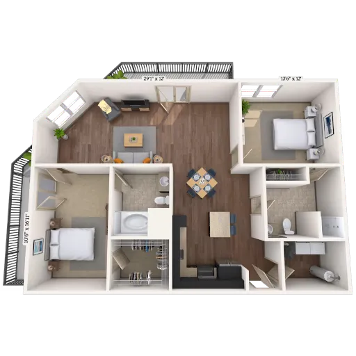 MAA Times Square McKinney Floorplan 12