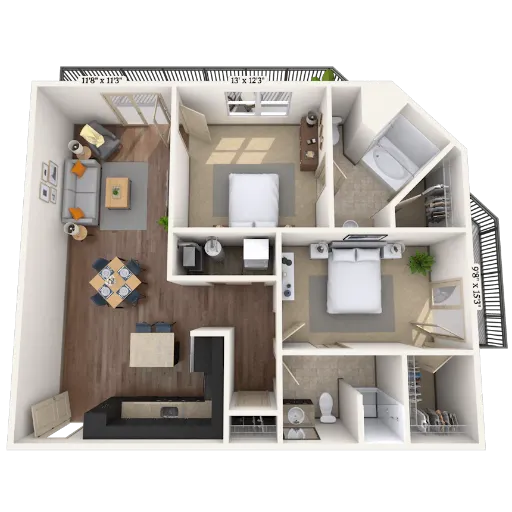 MAA Times Square McKinney Floorplan 13