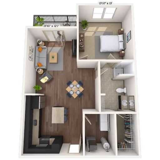 MAA Times Square McKinney Floorplan 2