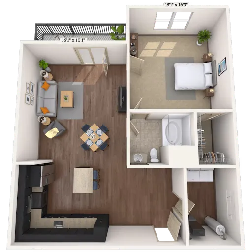 MAA Times Square McKinney Floorplan 3