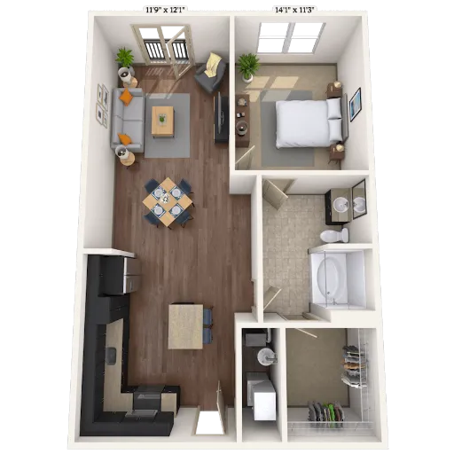 MAA Times Square McKinney Floorplan 4