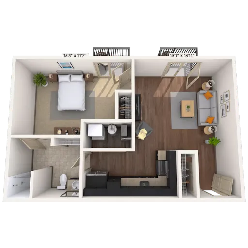MAA Times Square McKinney Floorplan 6