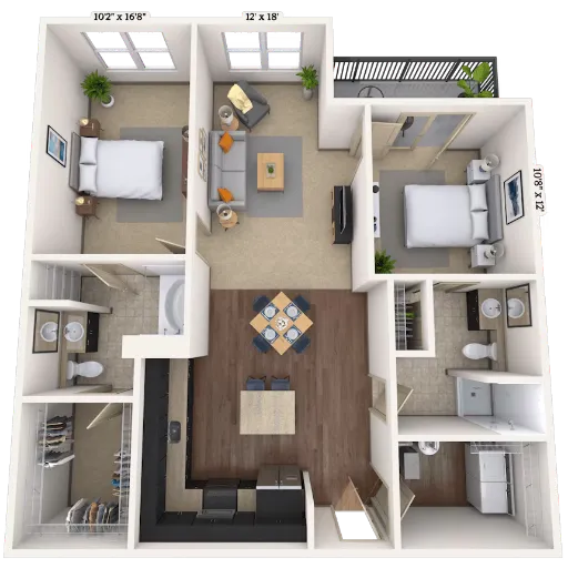 MAA Times Square McKinney Floorplan 8