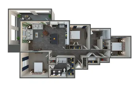 Marquis Dominion Apartments FloorPlan 15