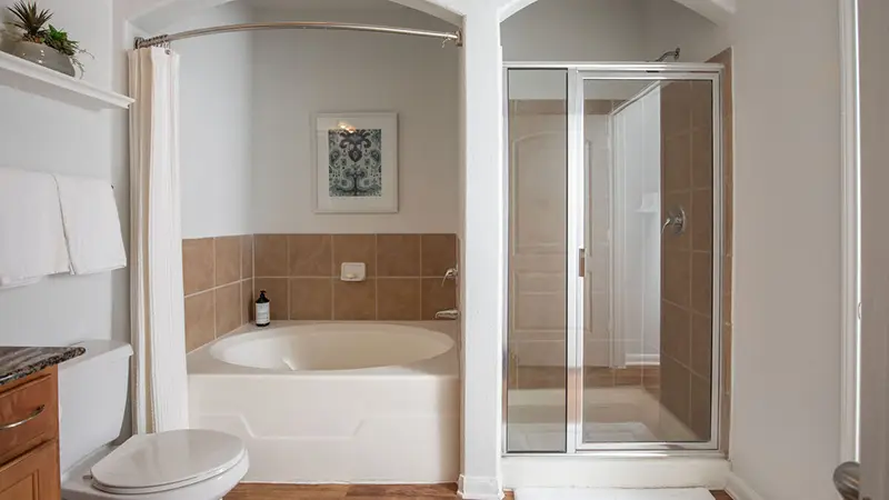 Monaco at Main Apartments Walk-In Showers