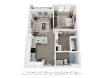 Mustang Station Farmers Branch Floorplan 1