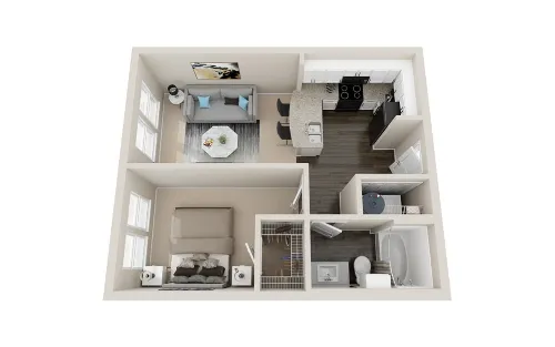 Newman Village Apartments Frisco Floor plan 1