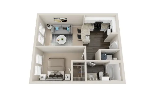 Newman Village Apartments Frisco Floor plan 2