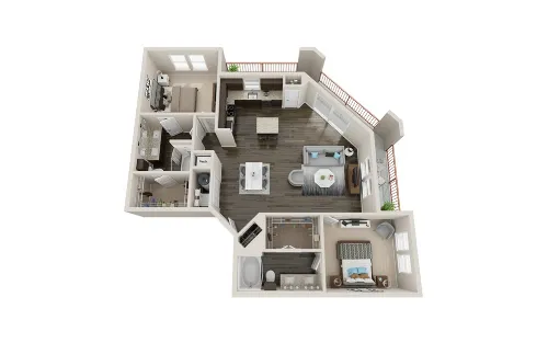 Newman Village Apartments Frisco Floor plan 21