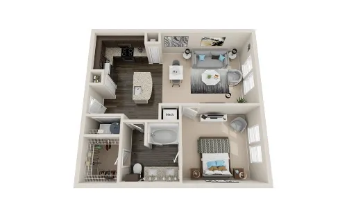 Newman Village Apartments Frisco Floor plan 5